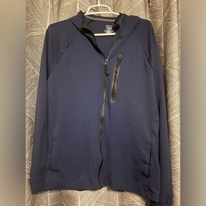 Mens Members Mark Luxe Full Zip Hoodie - Medium